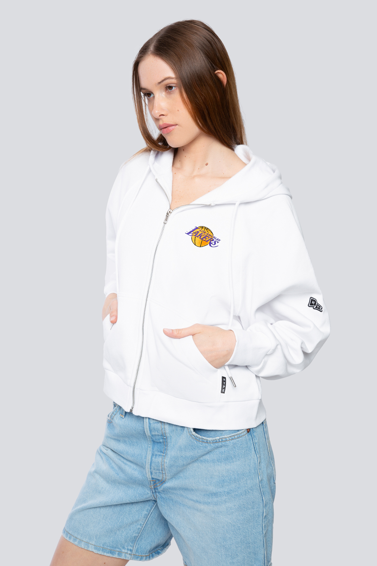 Los Angeles Lakers Raglan Zip-Up
