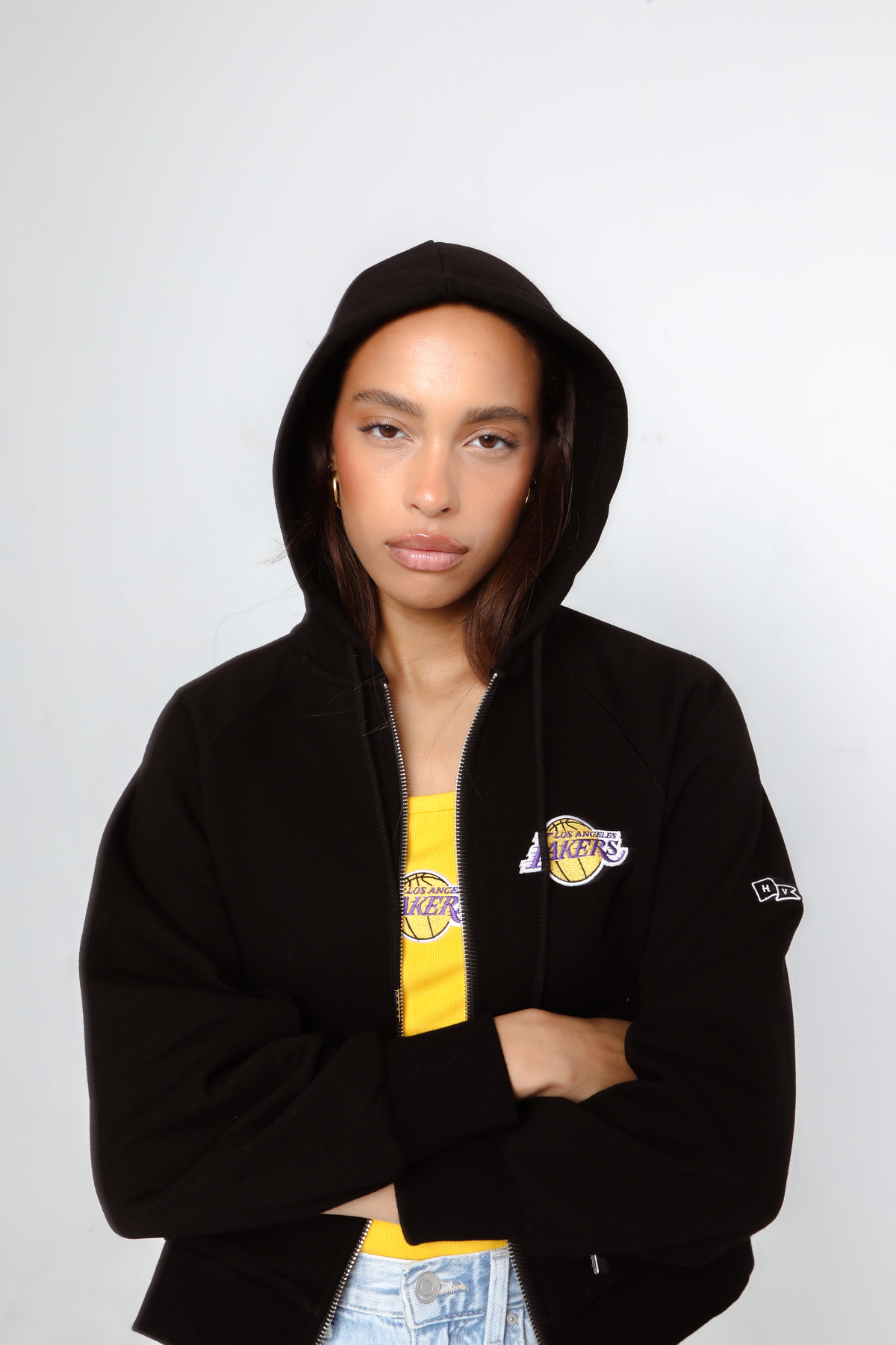 Los Angeles Lakers Raglan Zip-Up