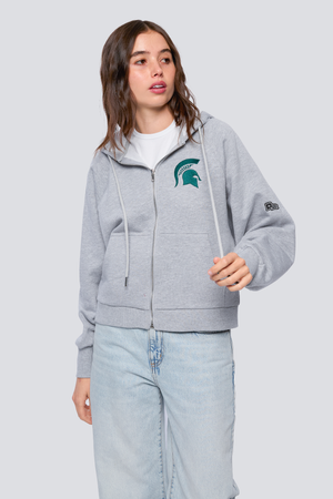 Michigan State Raglan Zip-Up