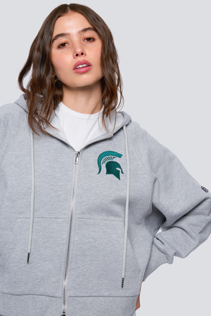 Michigan State Raglan Zip-Up