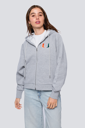 University of Miami Raglan Zip-Up