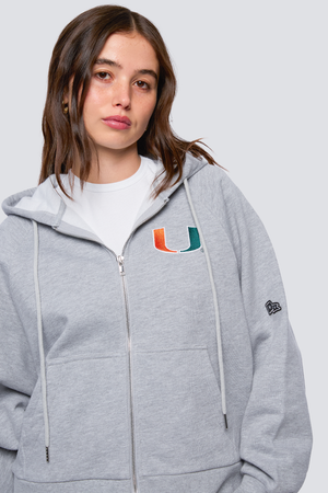 University of Miami Raglan Zip-Up