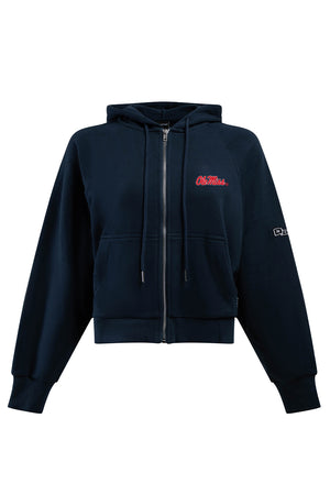 Ole Miss Raglan Zip-Up