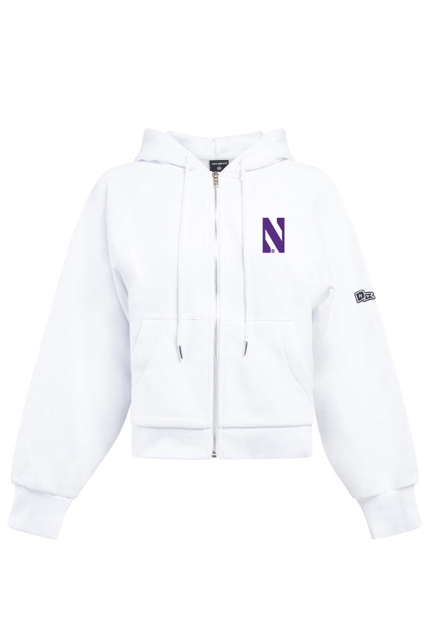 Northwestern Raglan Zip-Up