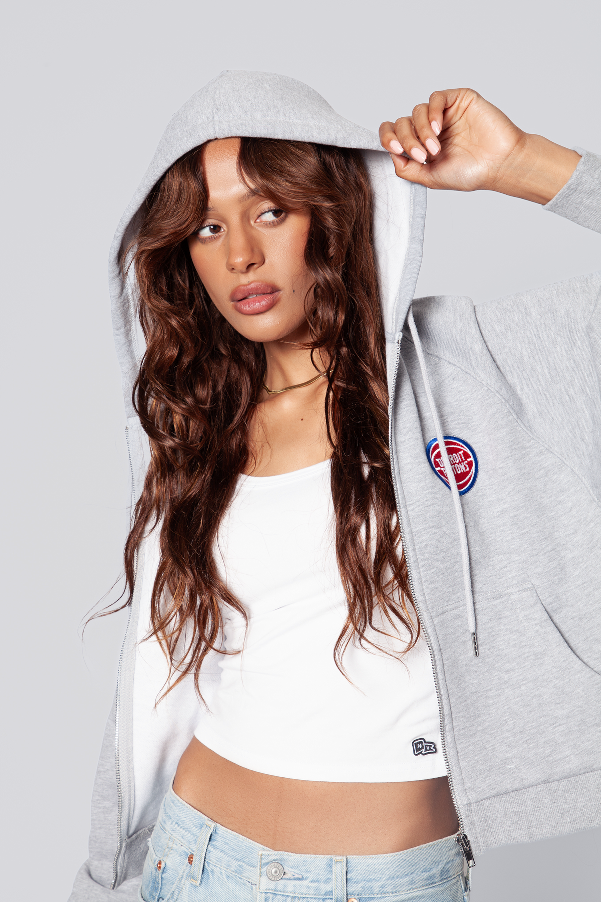 Detroit Pistons Raglan Zip-Up