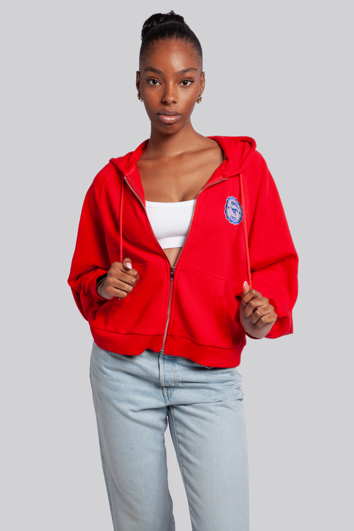 Southern Methodist University Raglan Zip-Up
