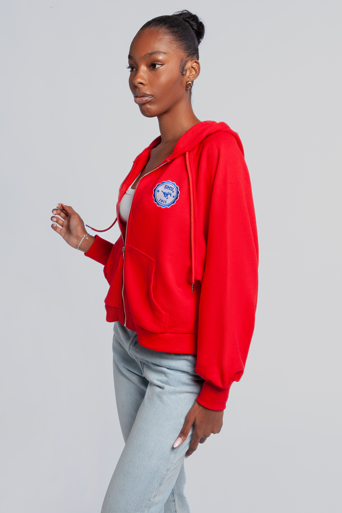 Southern Methodist University Raglan Zip-Up