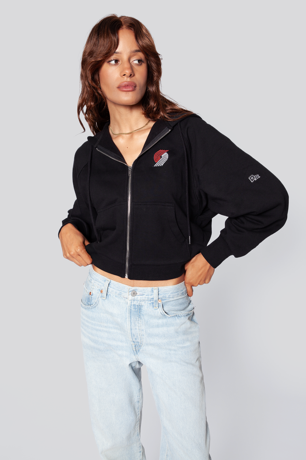 Portland Trail Blazers Raglan Zip-Up