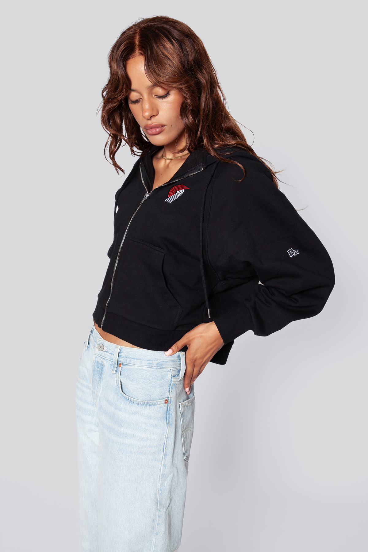 Portland Trail Blazers Raglan Zip-Up