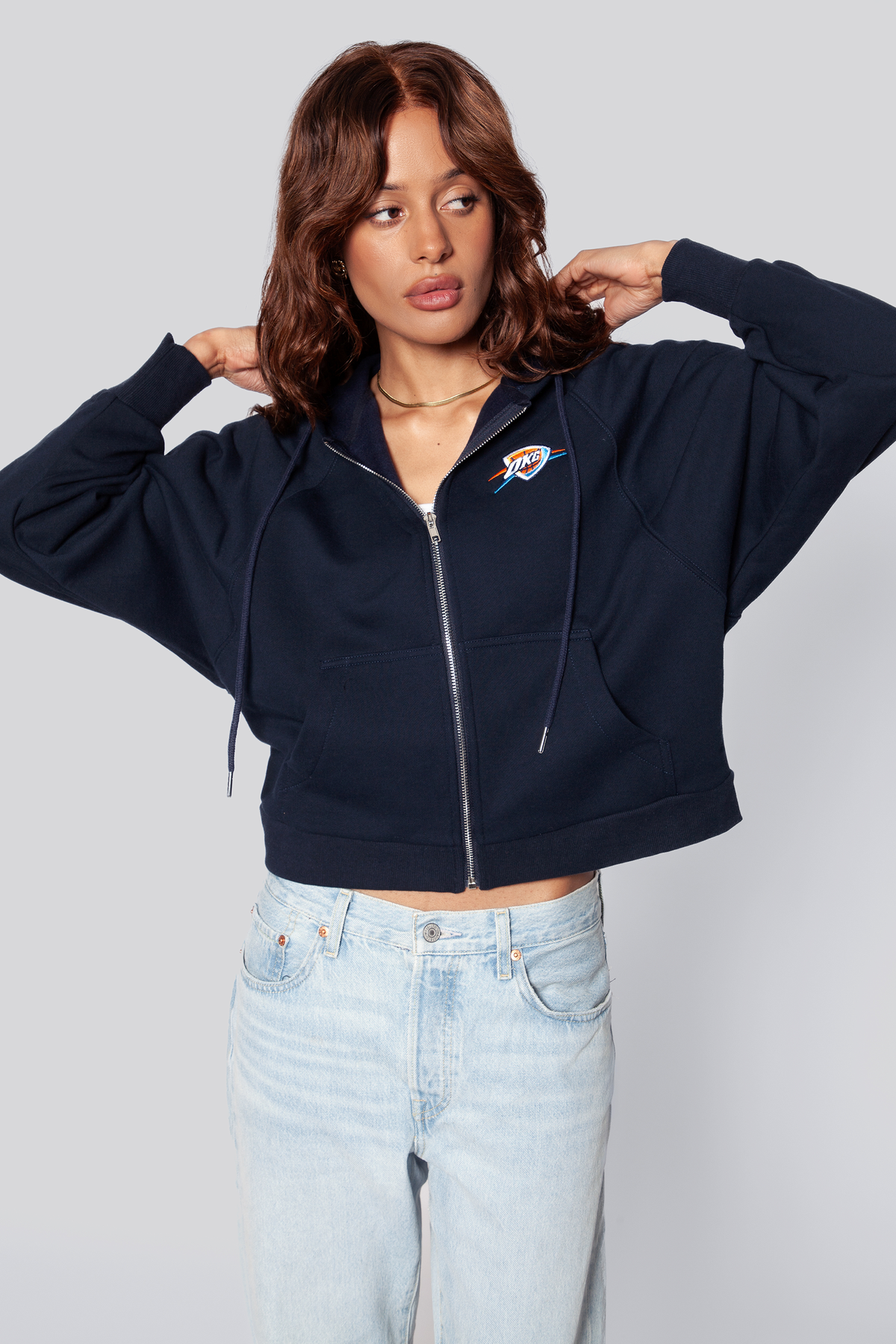 Oklahoma City Thunder Raglan Zip-Up