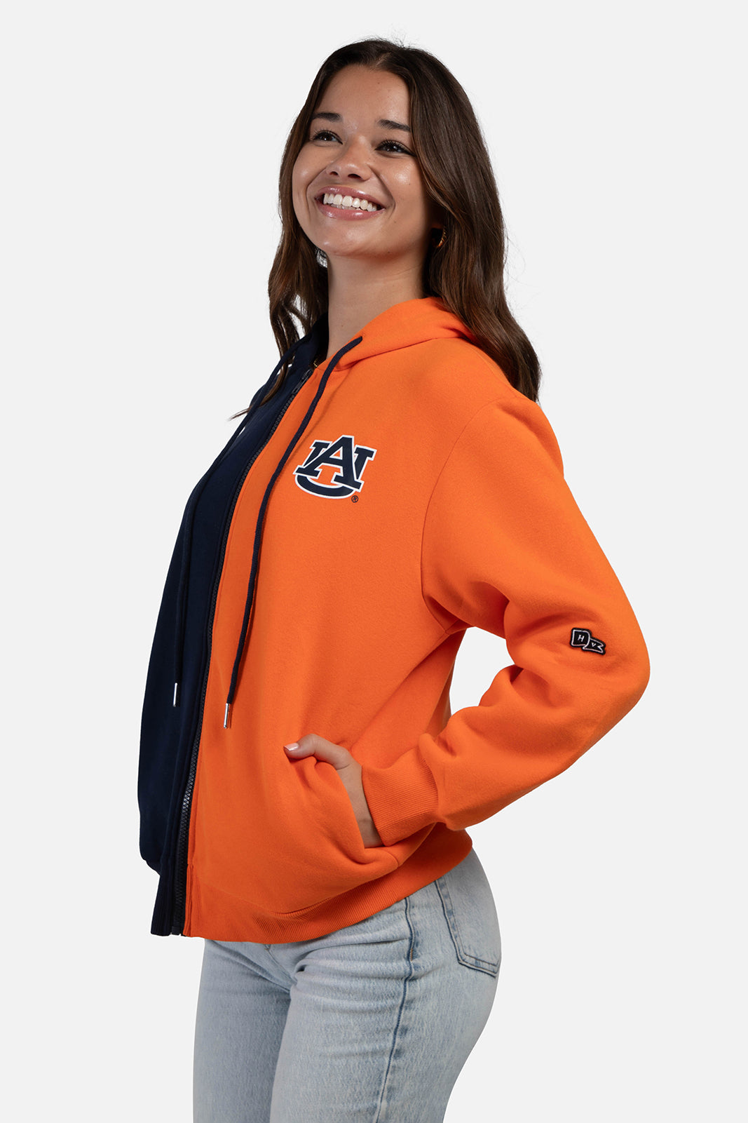 Auburn University Serve Color Block Zip Up