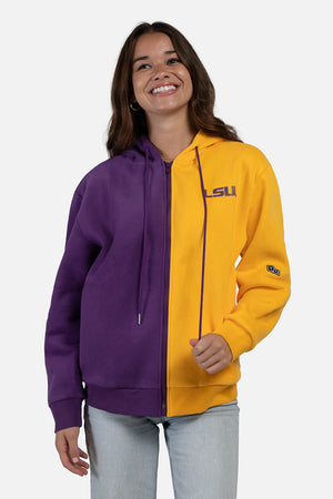 LSU Serve Color Block Zip Up