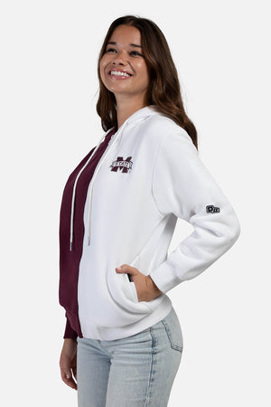 Mississippi State University Serve Color Block Zip Up