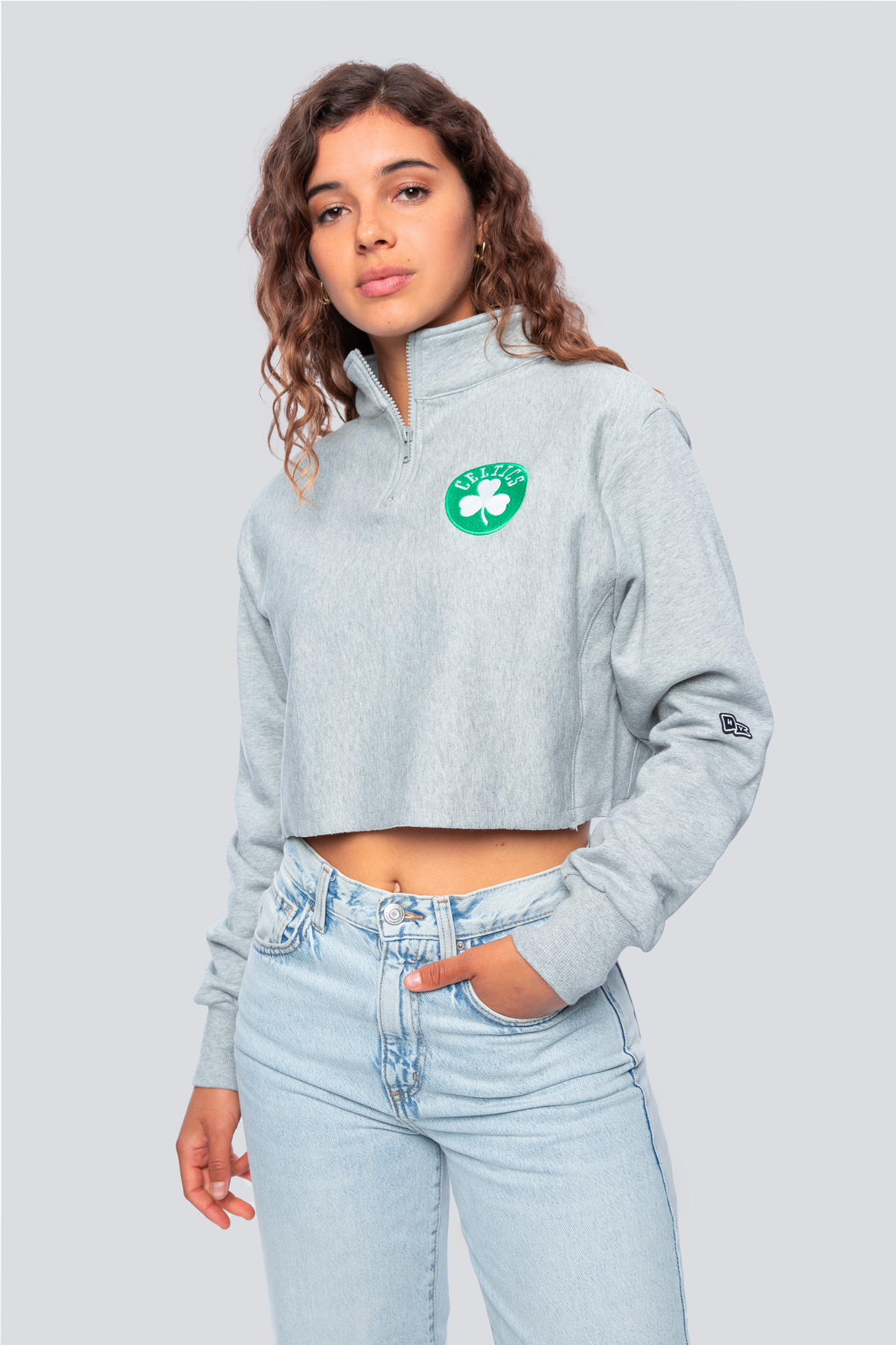 Boston Celtics Cutoff Mock Neck