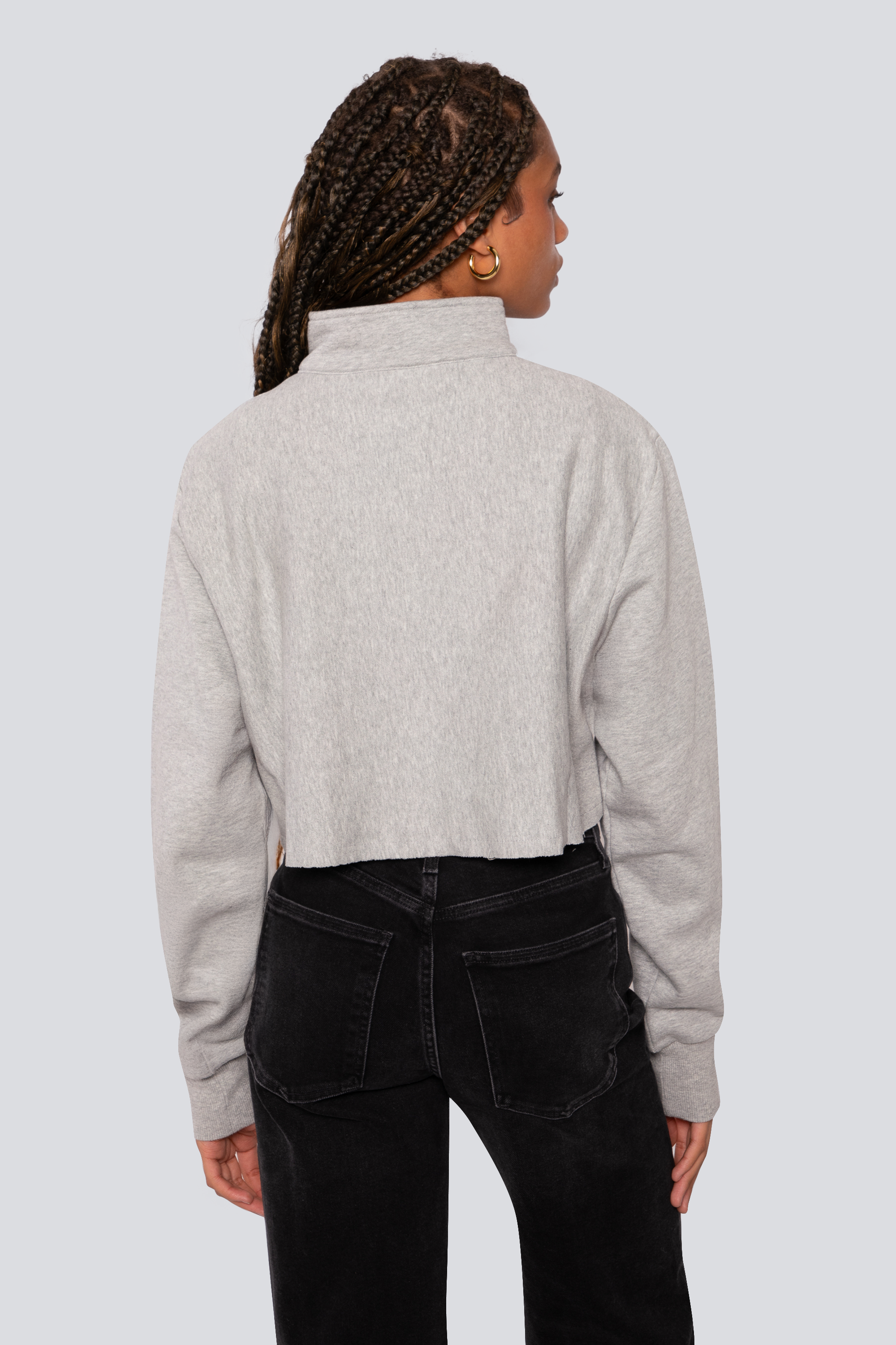 Georgia Cutoff Mock Neck