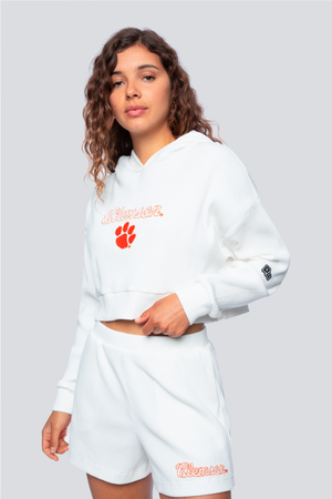 Clemson Warm-Up Cropped Hoodie