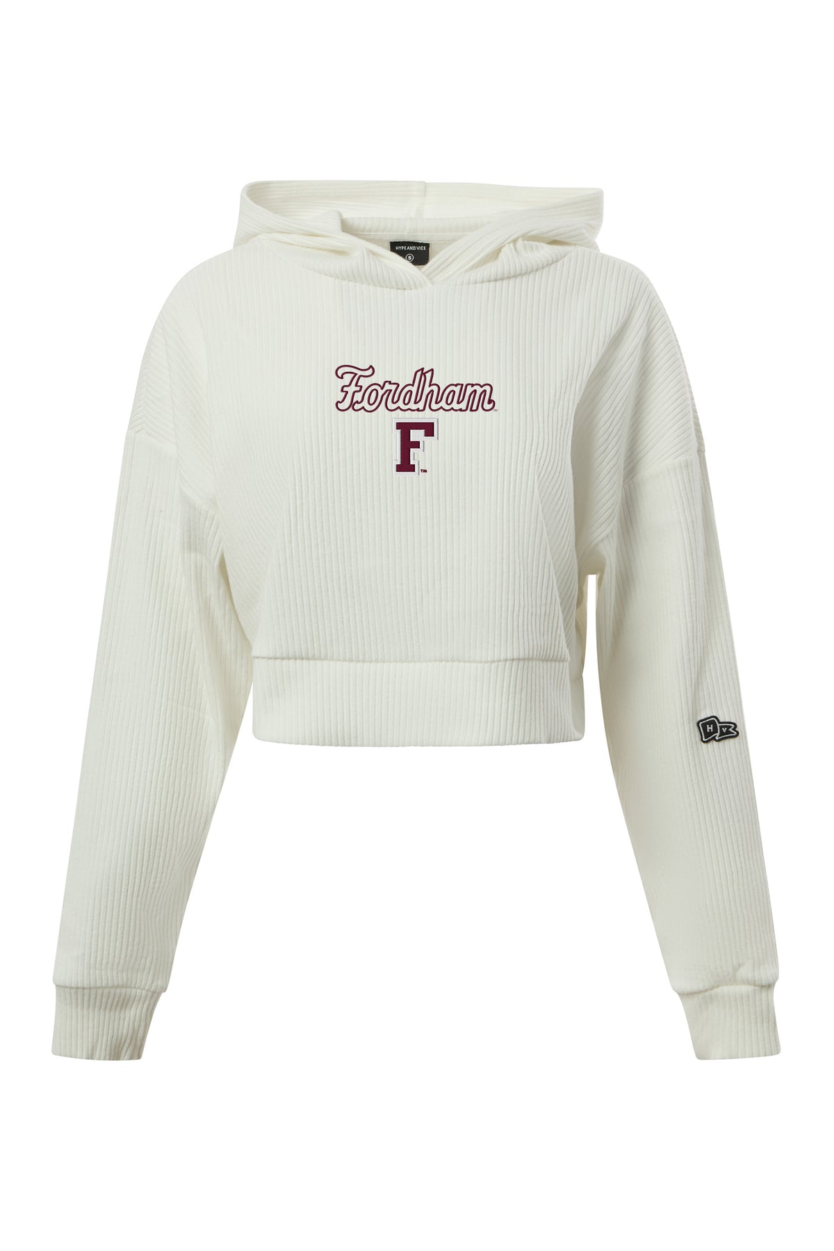 Fordham Warm-Up Cropped Hoodie
