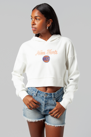 New York Knicks Off-Duty Ribbed Hoodie
