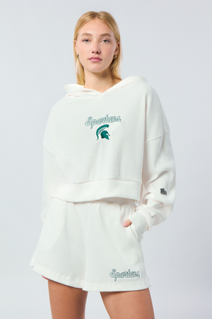 Michigan State Warm-Up Cropped Hoodie