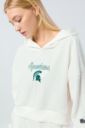 Michigan State Warm-Up Cropped Hoodie