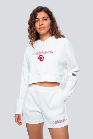 University of Oklahoma Warm-Up Cropped Hoodie