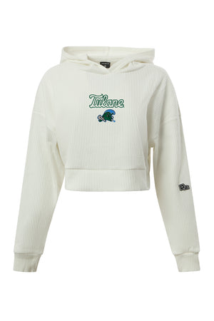 Tulane University Warm-Up Cropped Hoodie