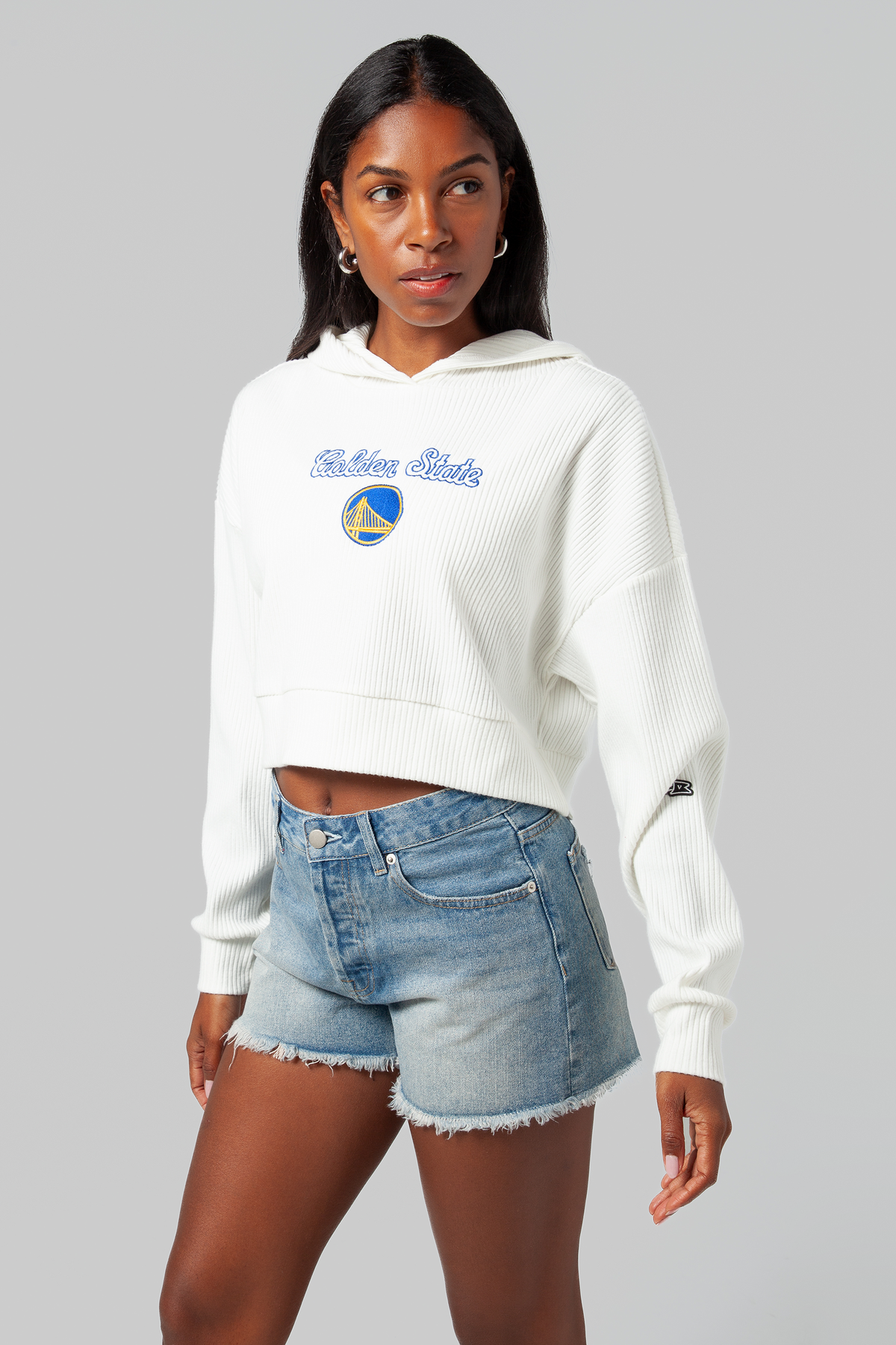 Golden State Warriors Off-Duty Ribbed Hoodie