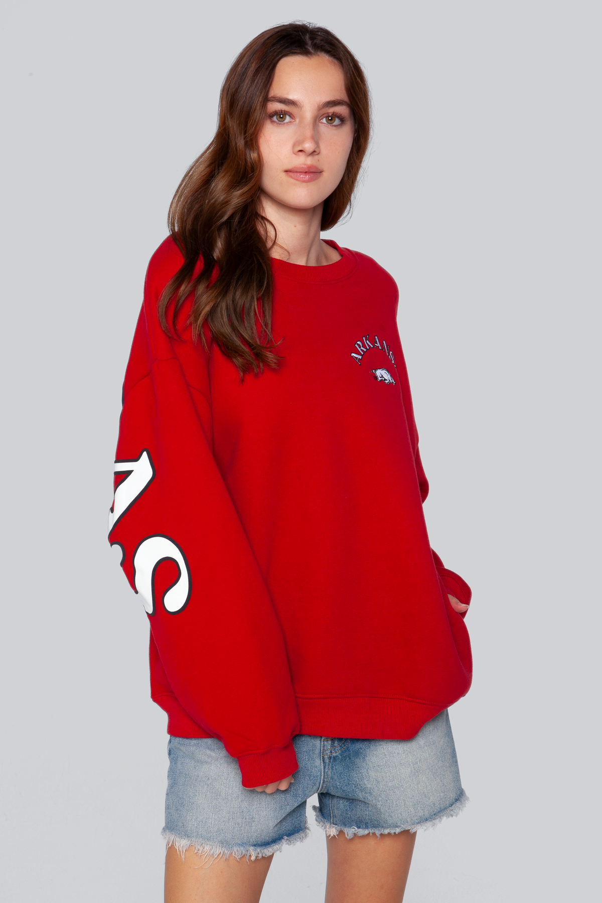 University of Arkansas Oversized Crewneck