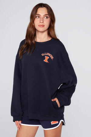 University of Illinois Oversized Crewneck