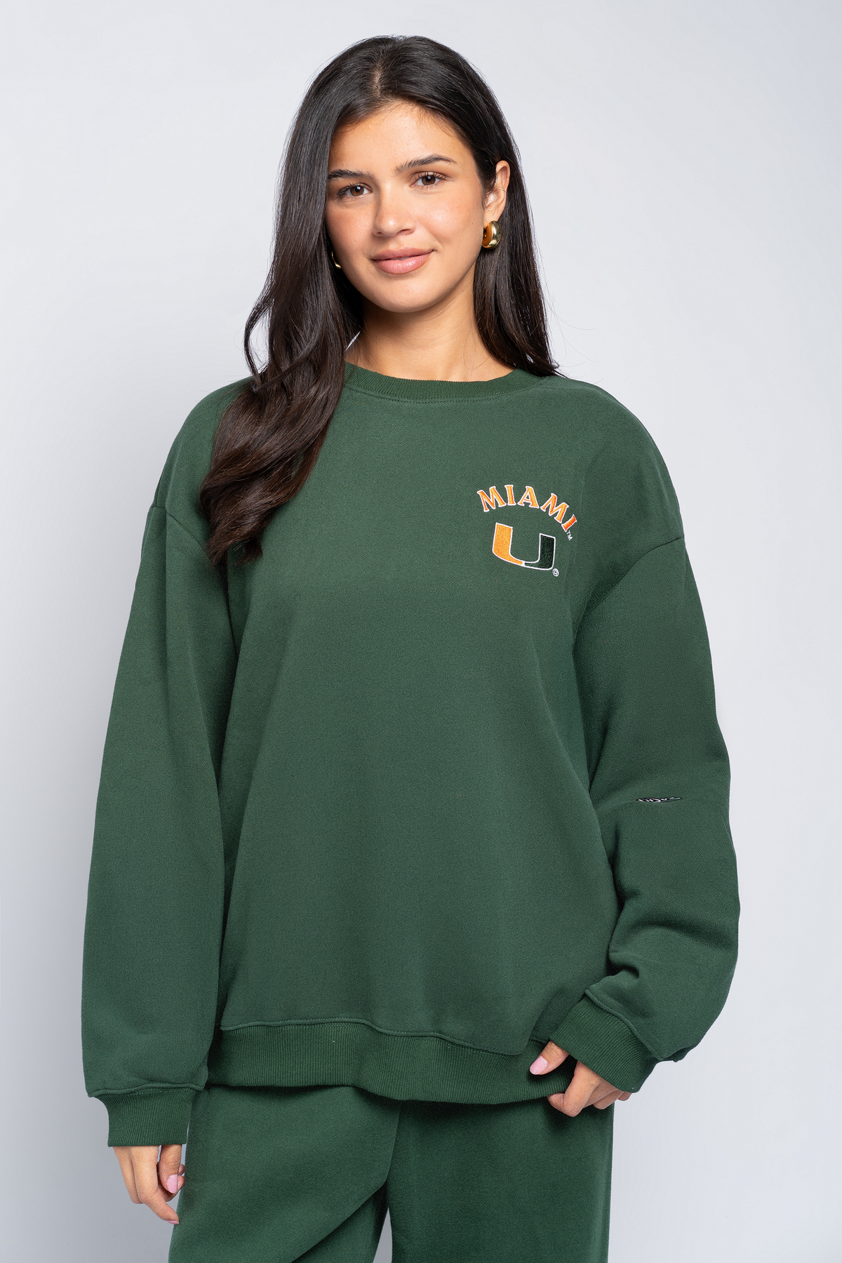 University of Miami Oversized Crewneck