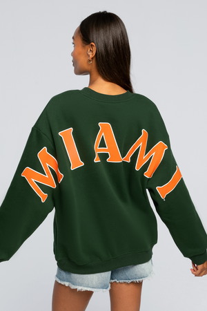 University of Miami Oversized Crewneck