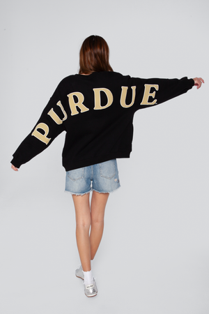 Purdue Oversized Crewneck