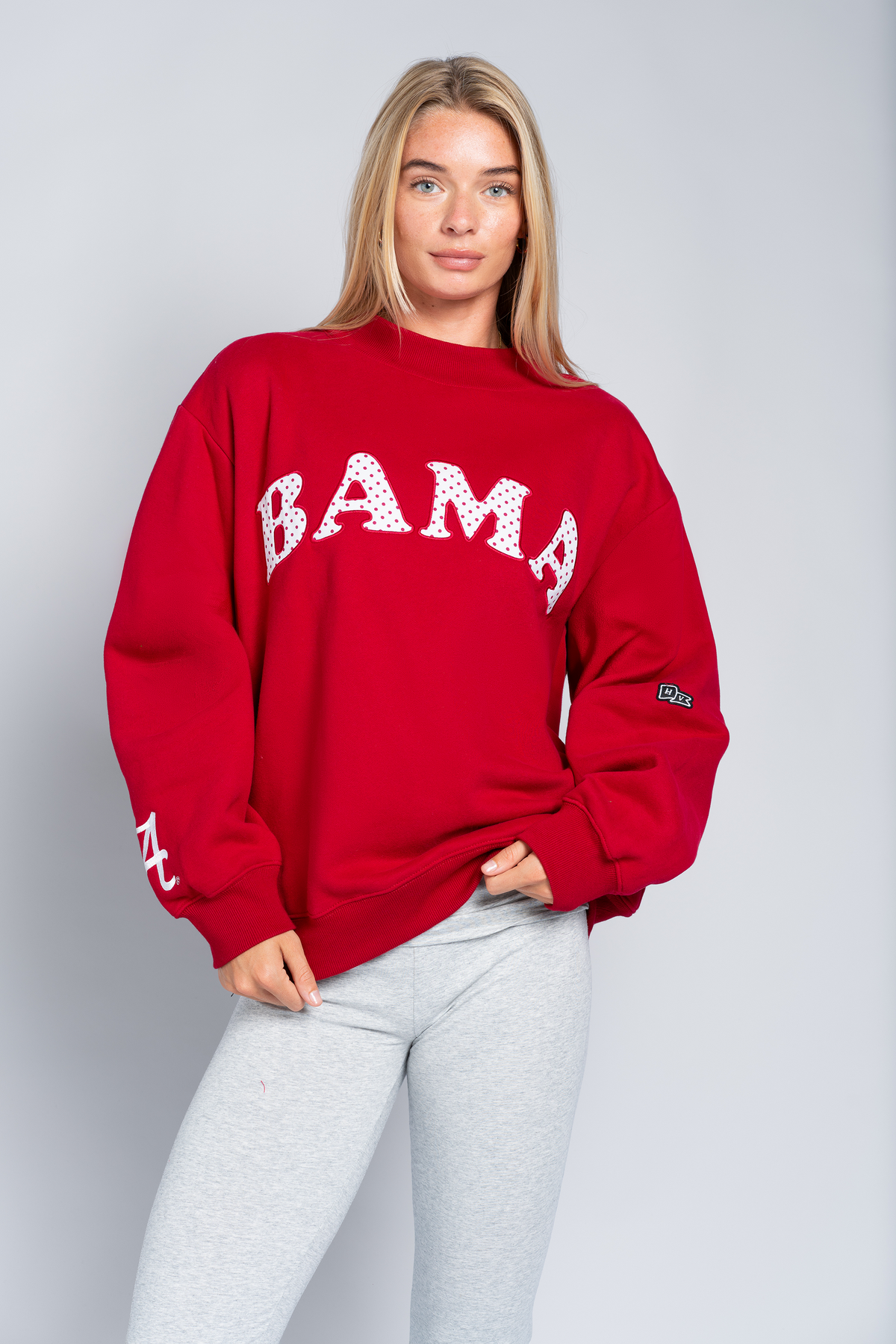 Alabama Polka Dot Mock Neck Crewneck