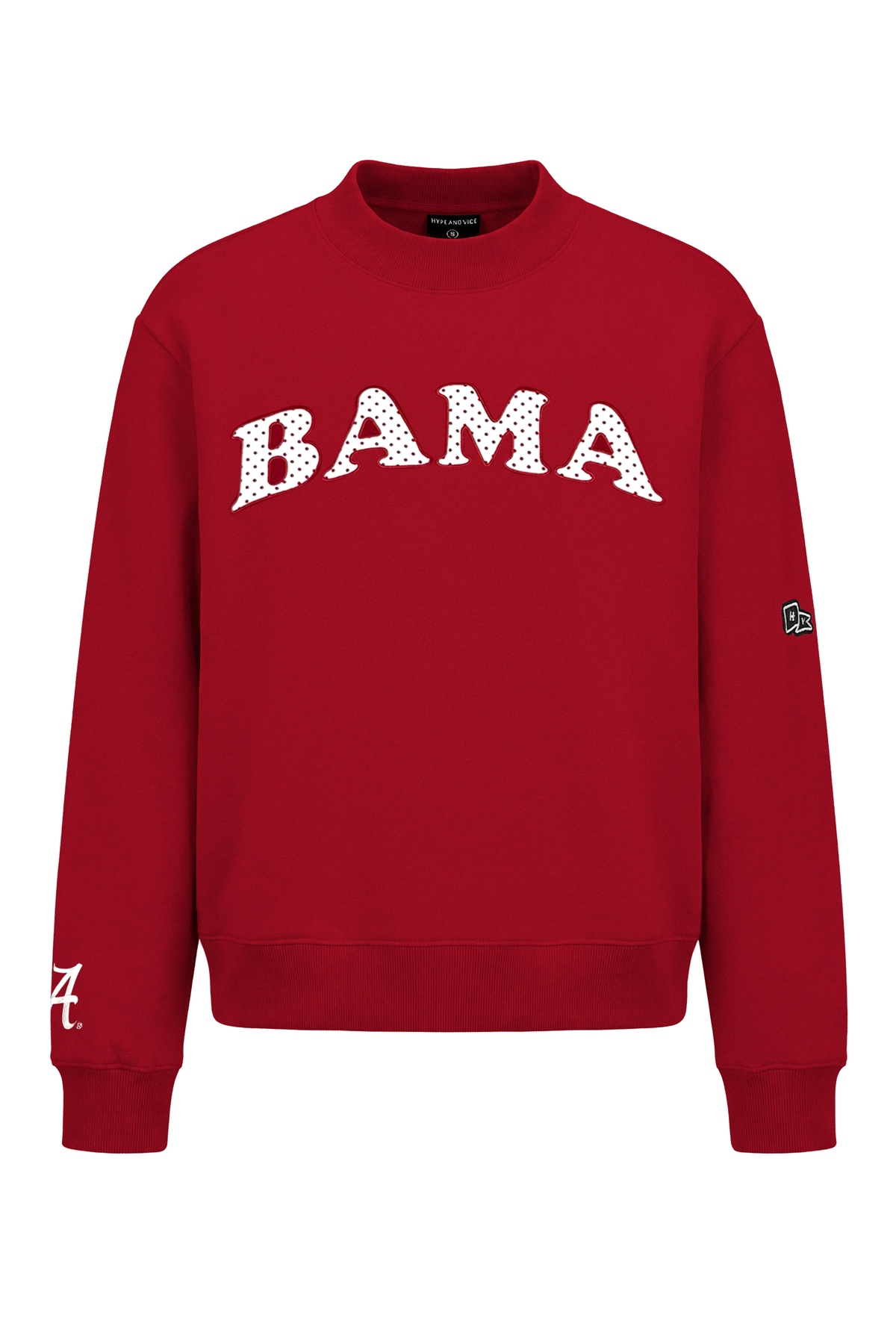 Alabama Polka Dot Mock Neck Crewneck