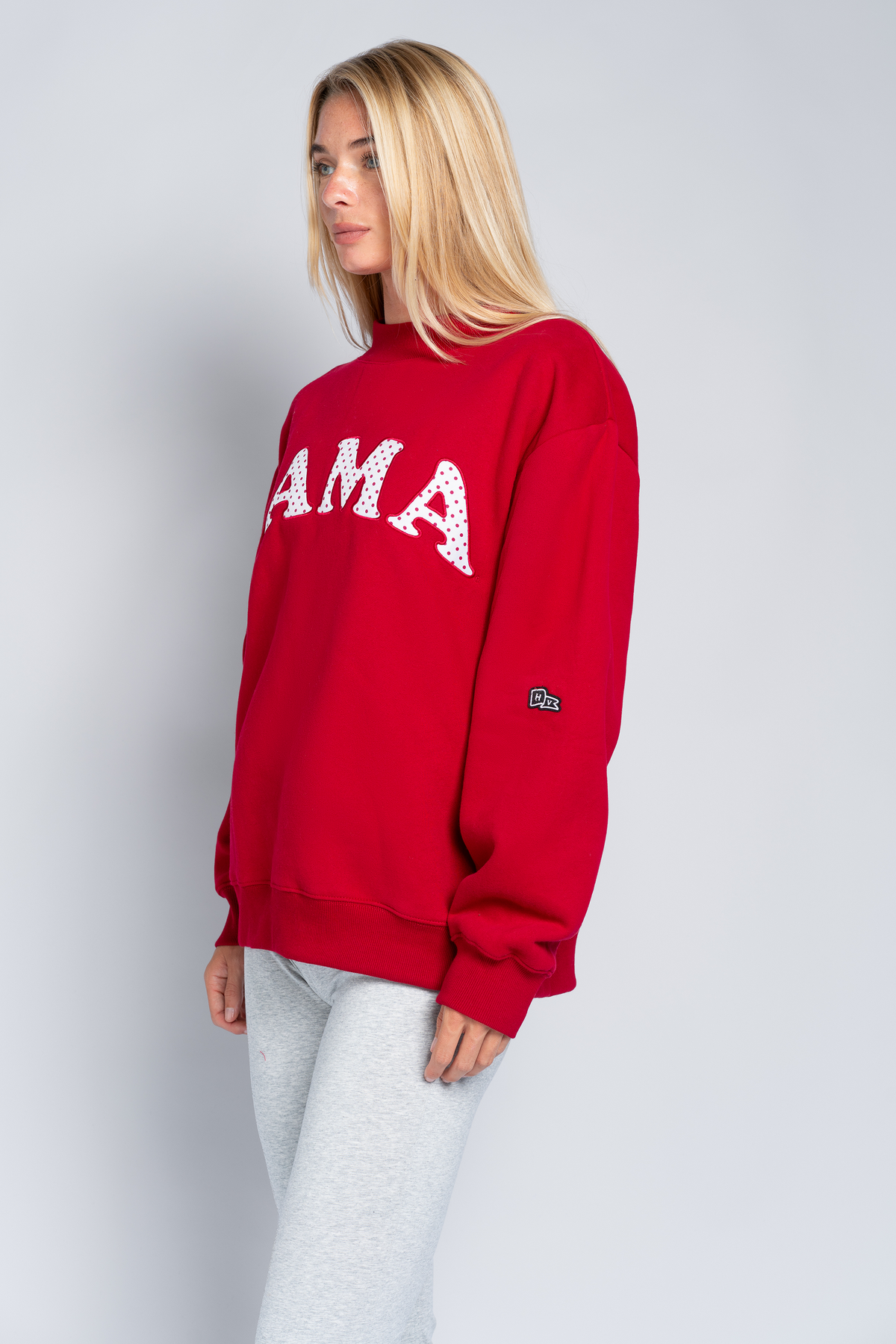 Alabama Polka Dot Mock Neck Crewneck