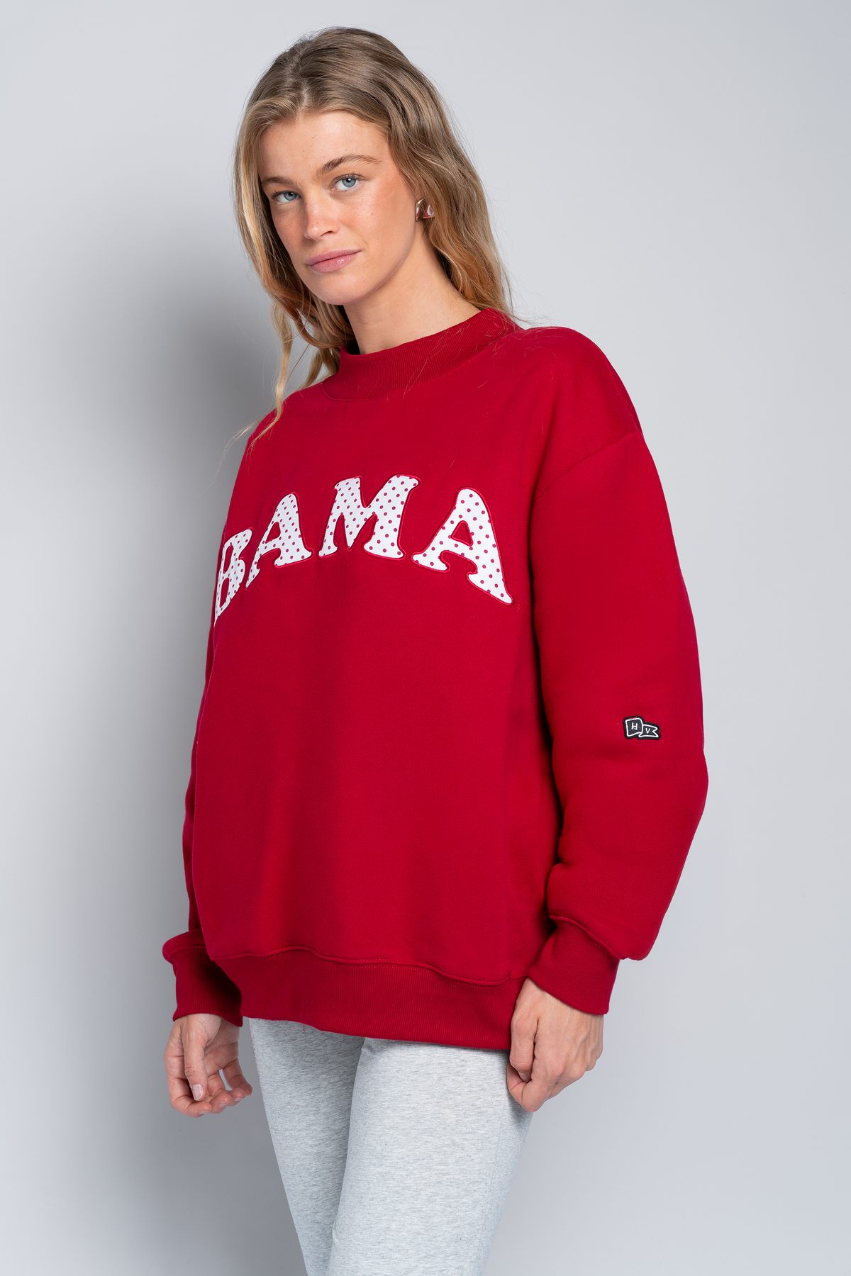 Alabama Polka Dot Mock Neck Crewneck