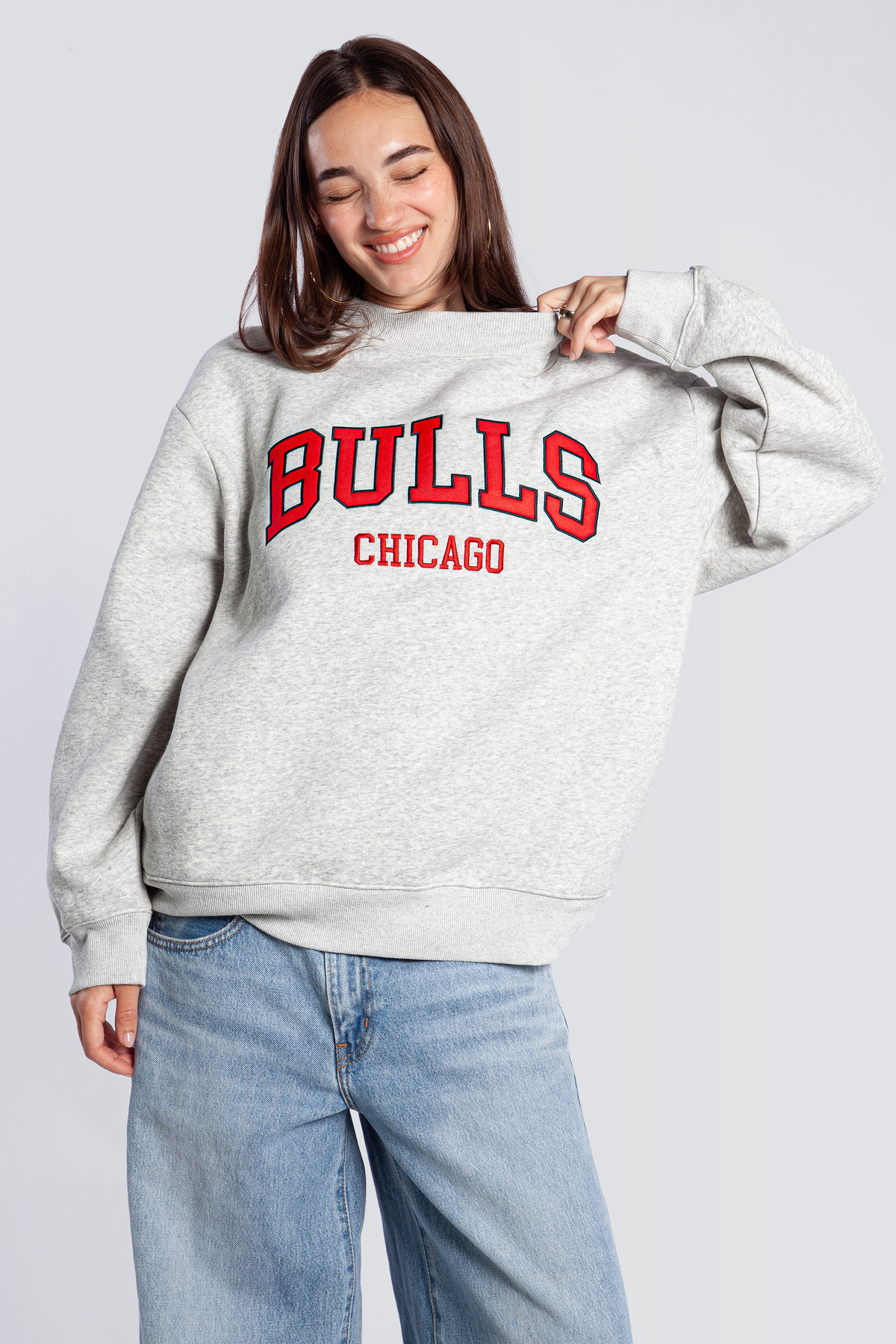 Chicago Bulls Mock Neck Crewneck
