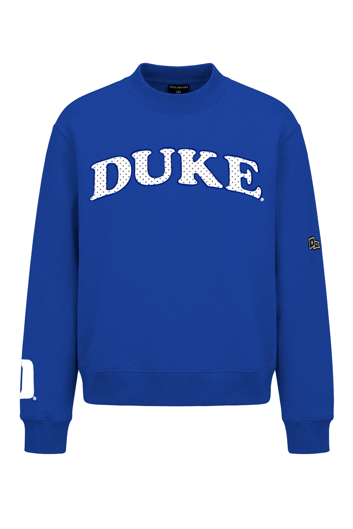 Duke Polka Dot Mock Neck Crewneck