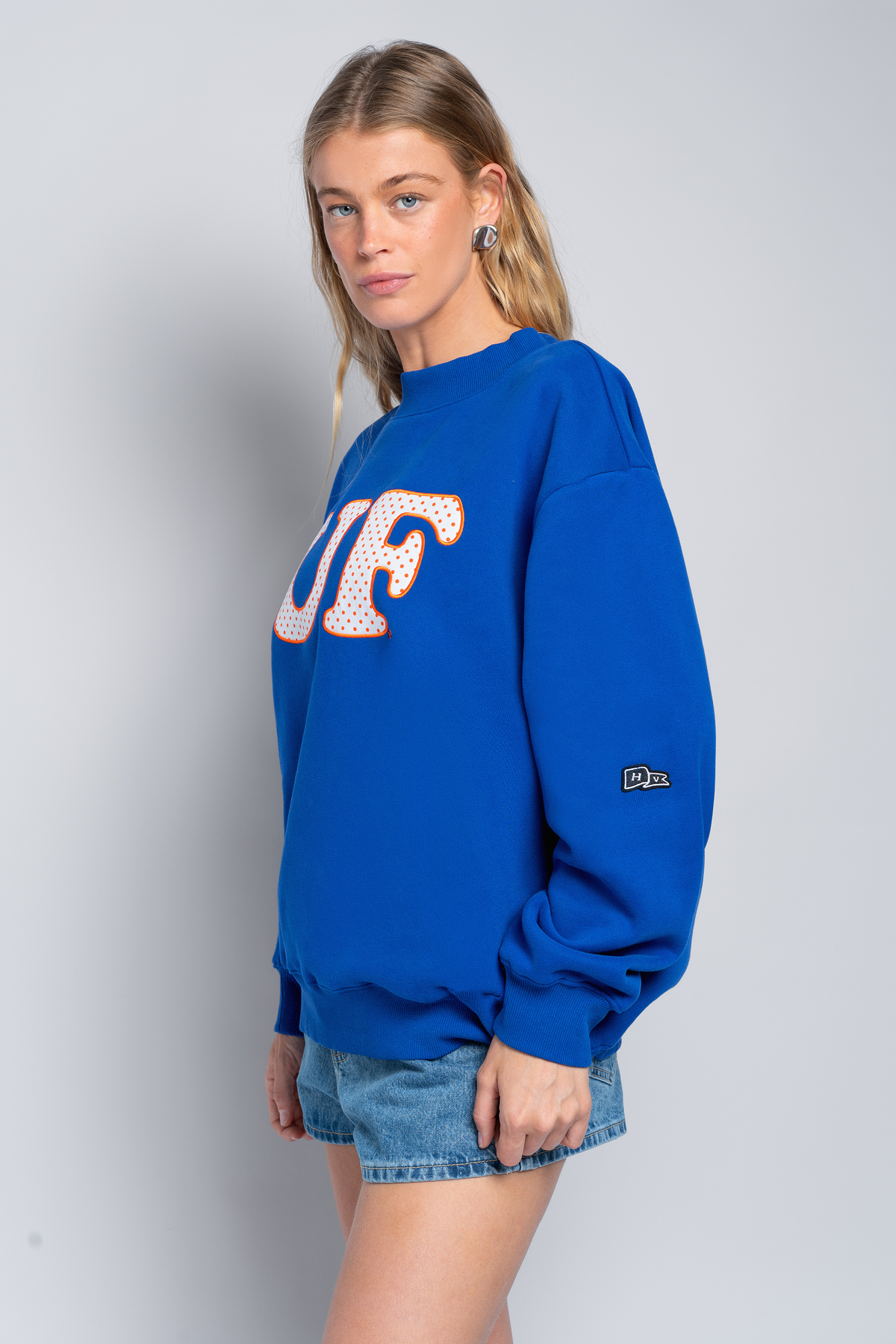 University of Florida Polka Dot Mock Neck Crewneck