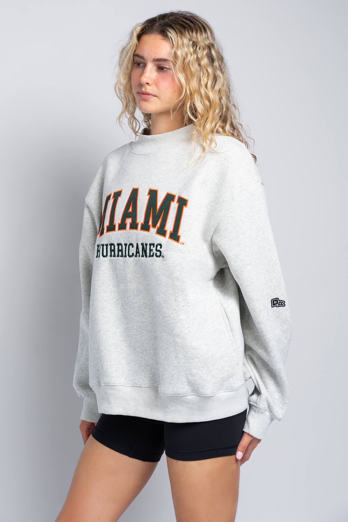 University of Miami Mock Neck Crewneck