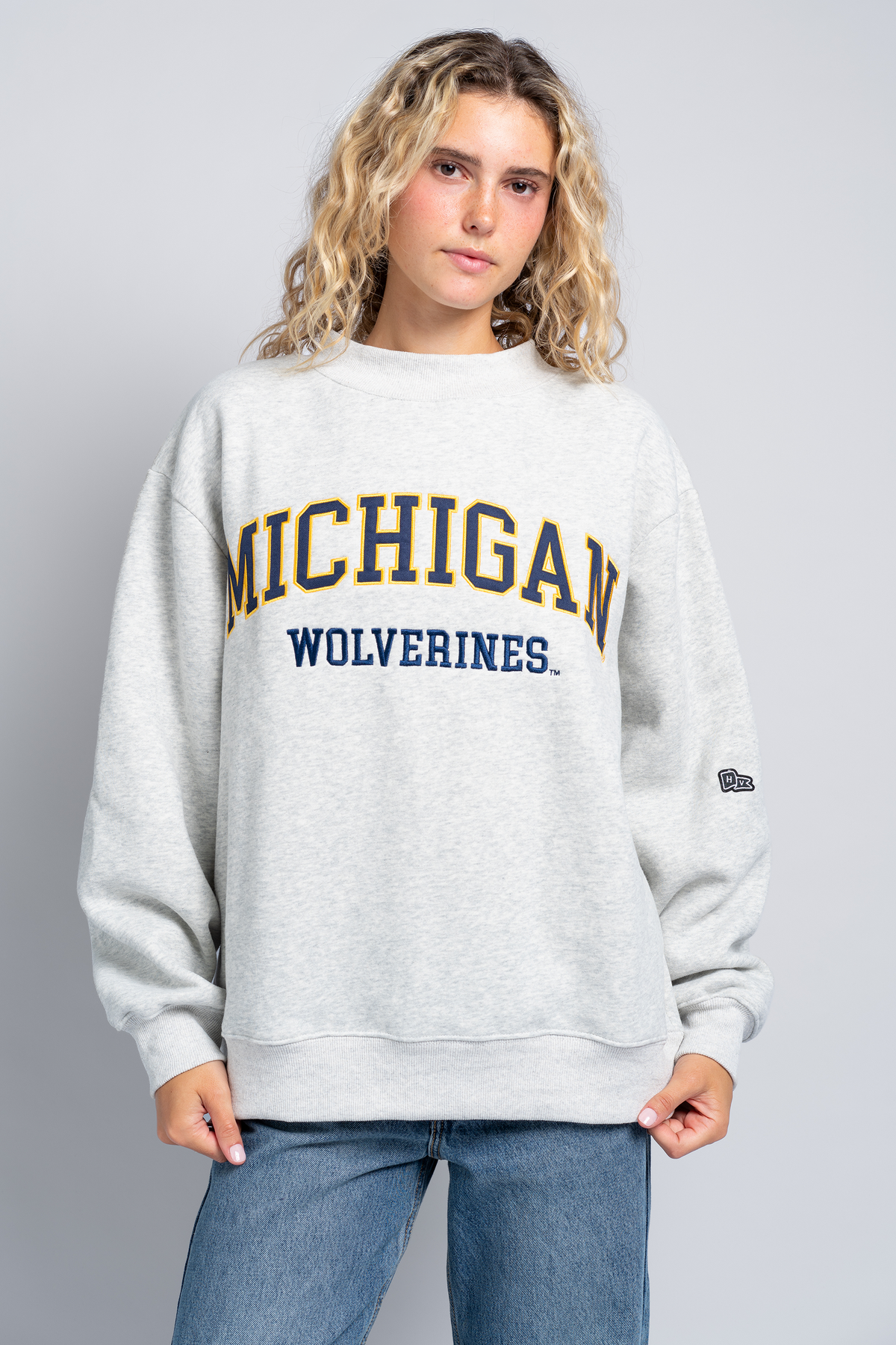 University of Michigan Mock Neck Crewneck