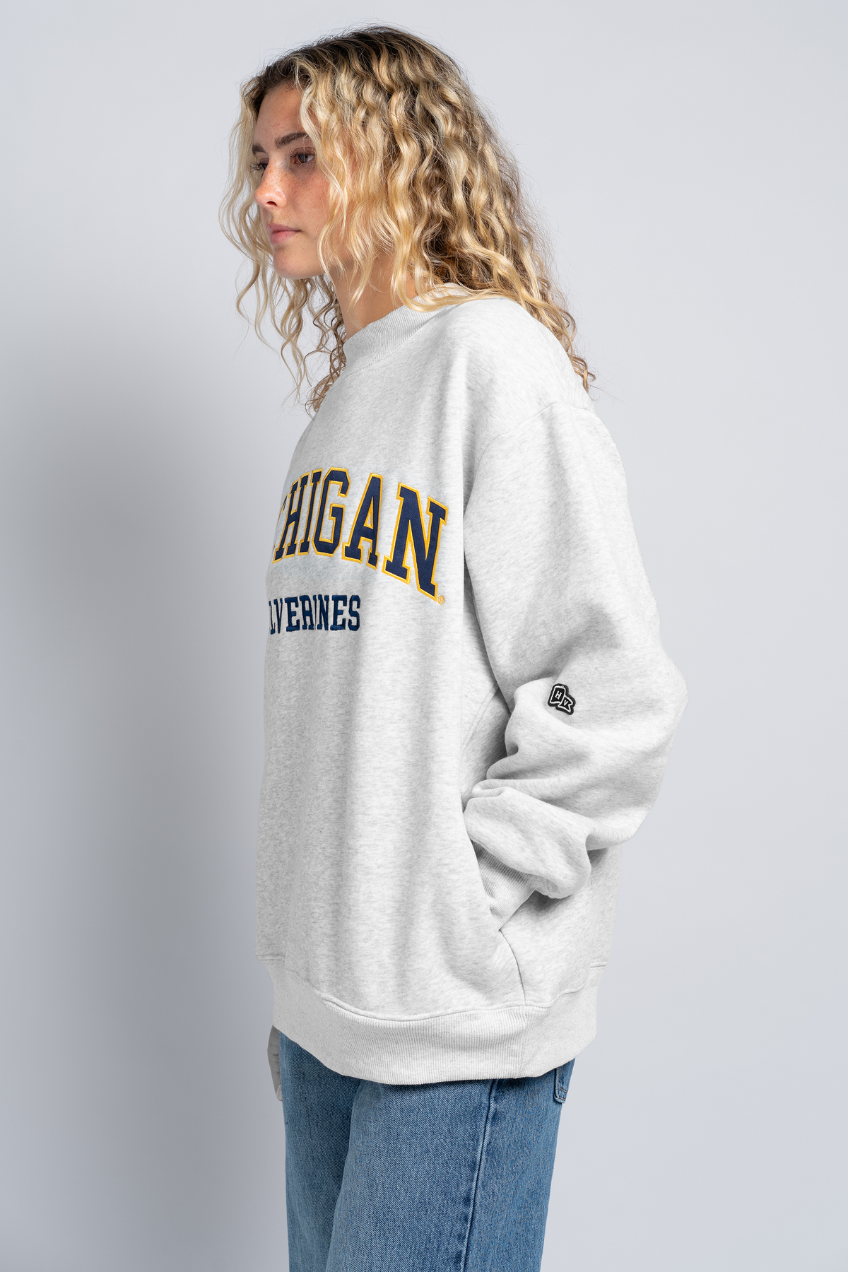 University of Michigan Mock Neck Crewneck