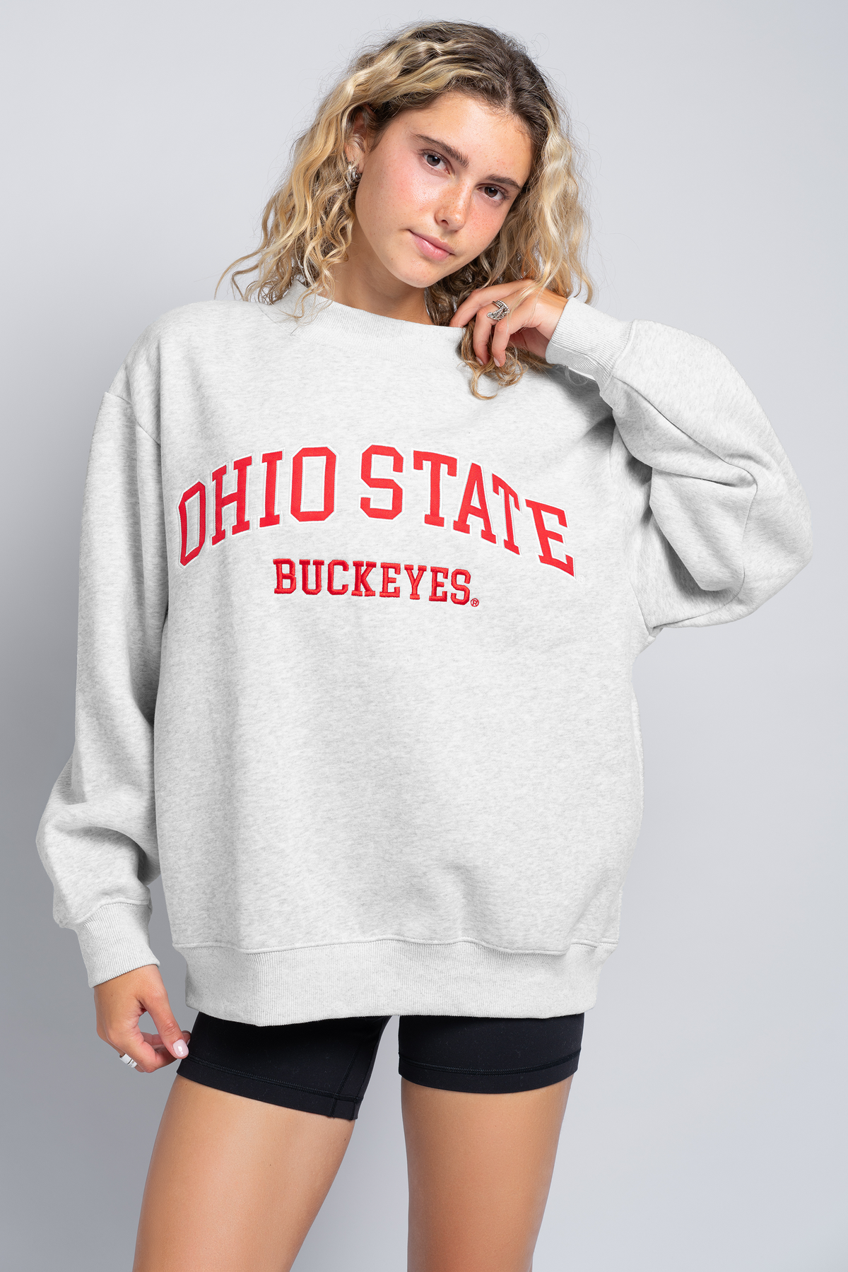 Ohio State Mock Neck Crewneck