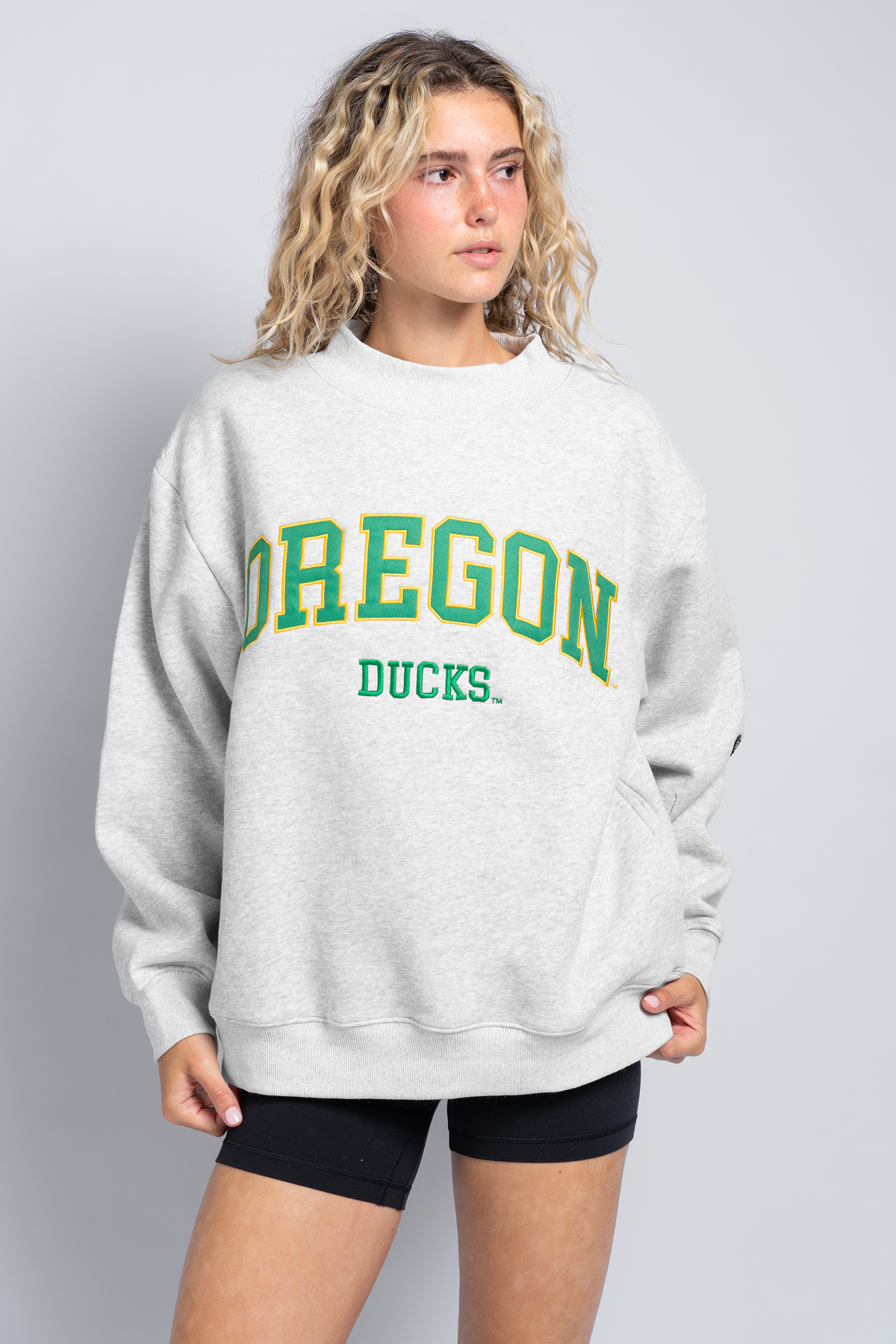University of Oregon Mock Neck Crewneck