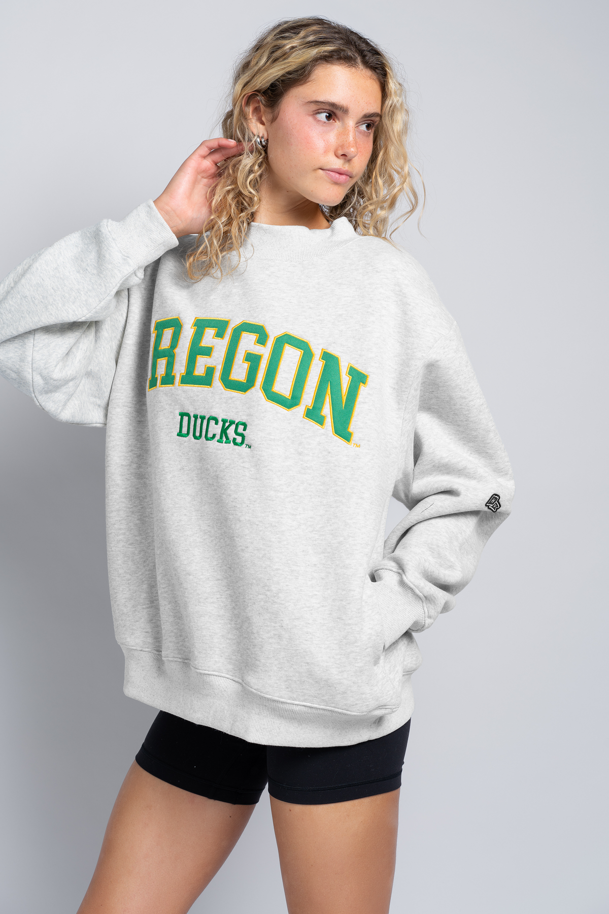 University of Oregon Mock Neck Crewneck