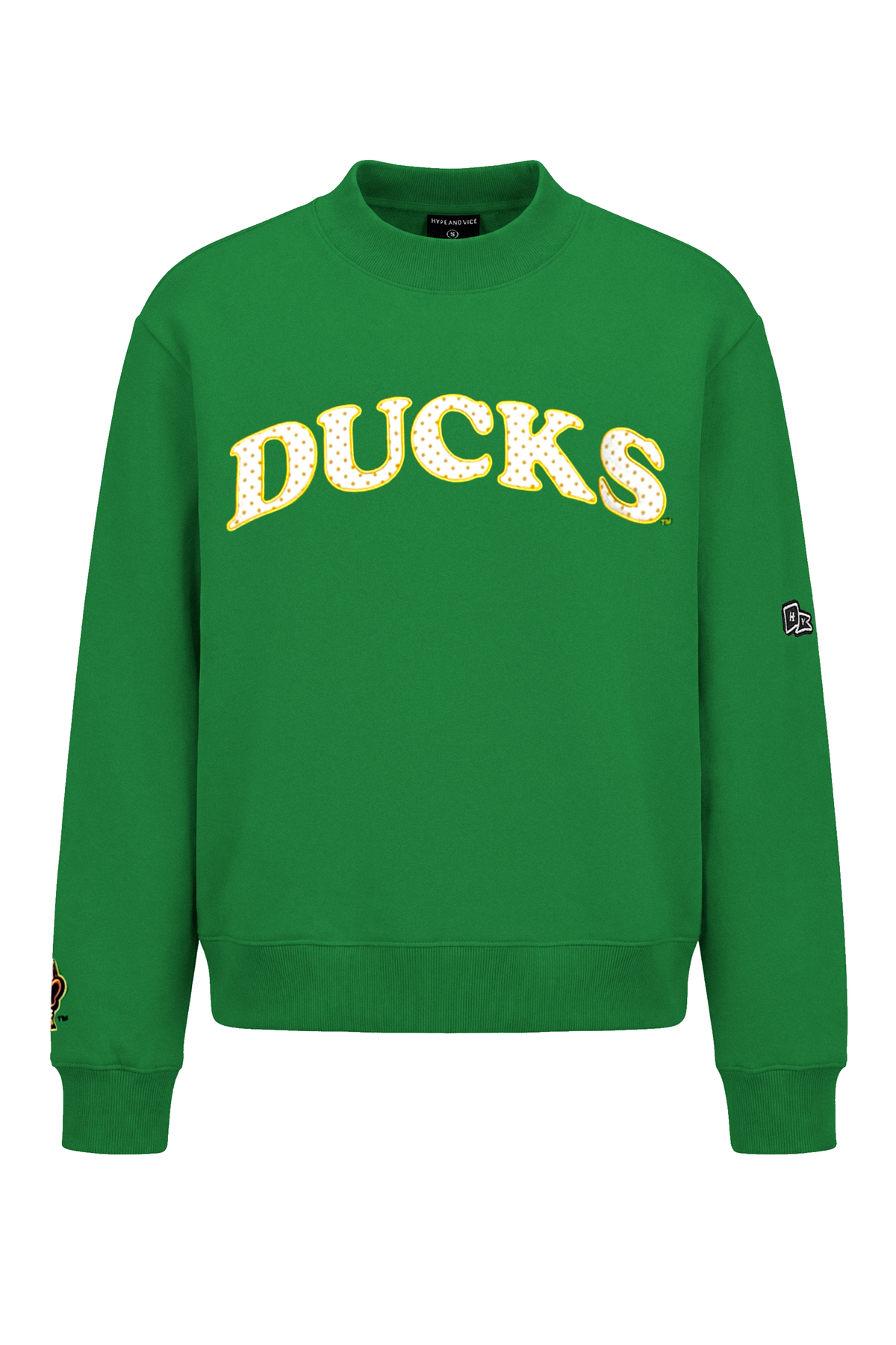 University of Oregon Polka Dot Mock Neck Crewneck