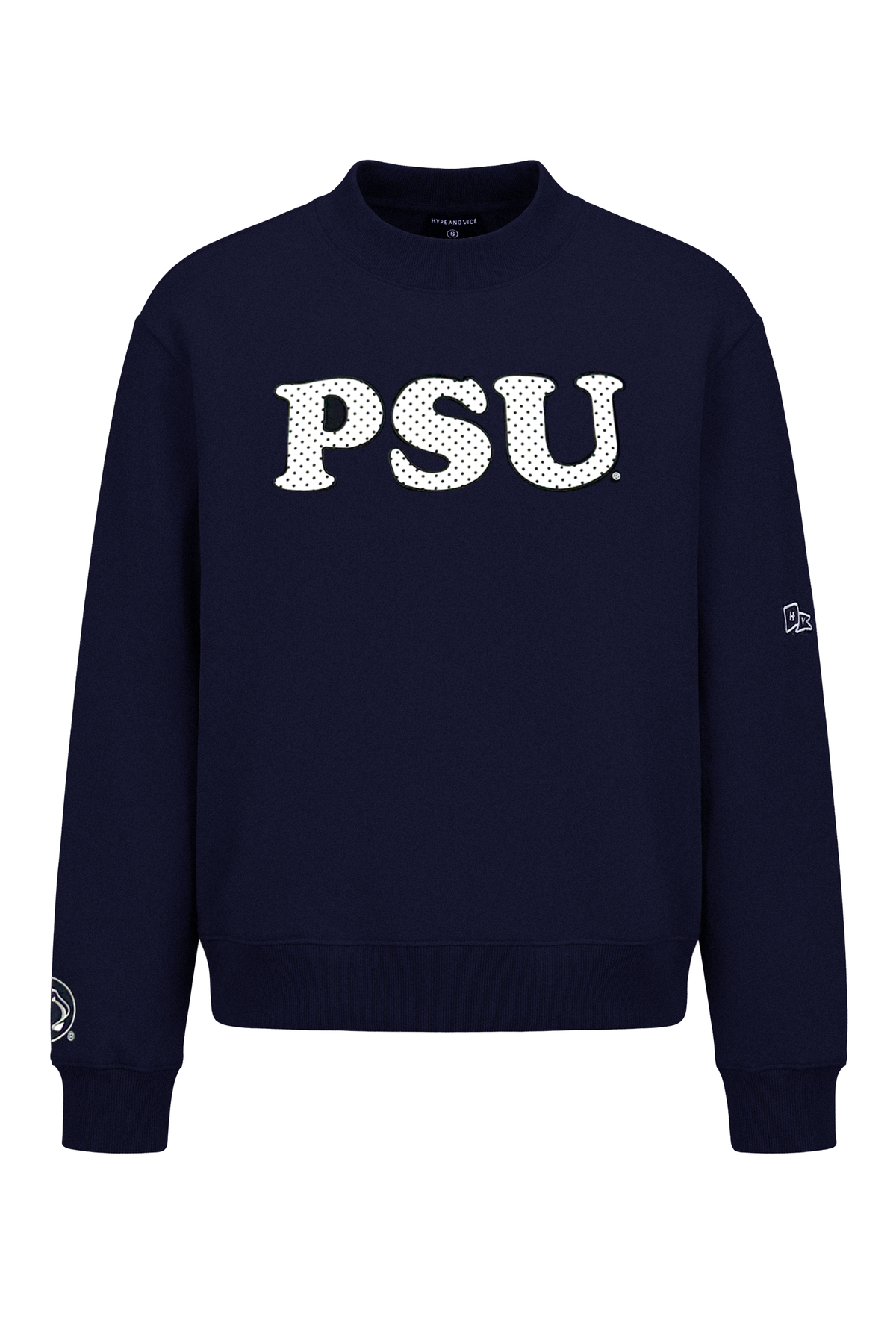 Penn State Polka Dot Mock Neck Crewneck
