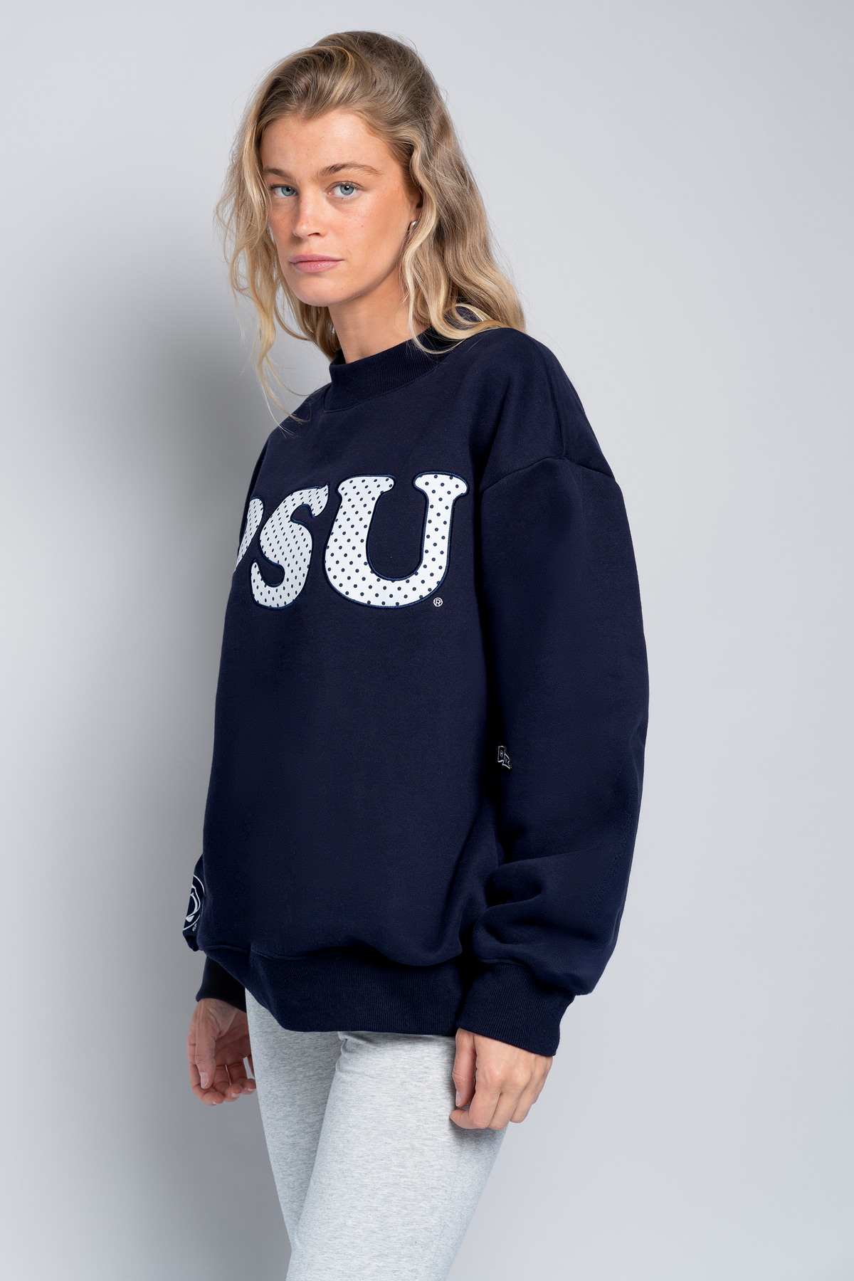 Penn State Polka Dot Mock Neck Crewneck