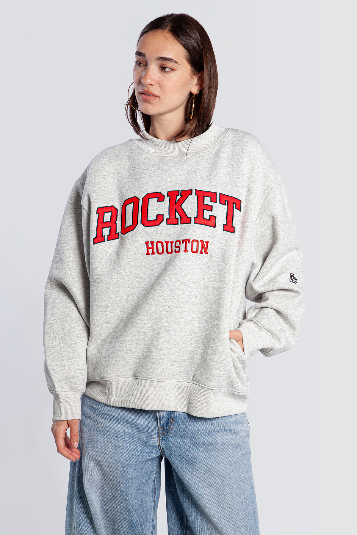 Houston Rockets Mock Neck Crewneck