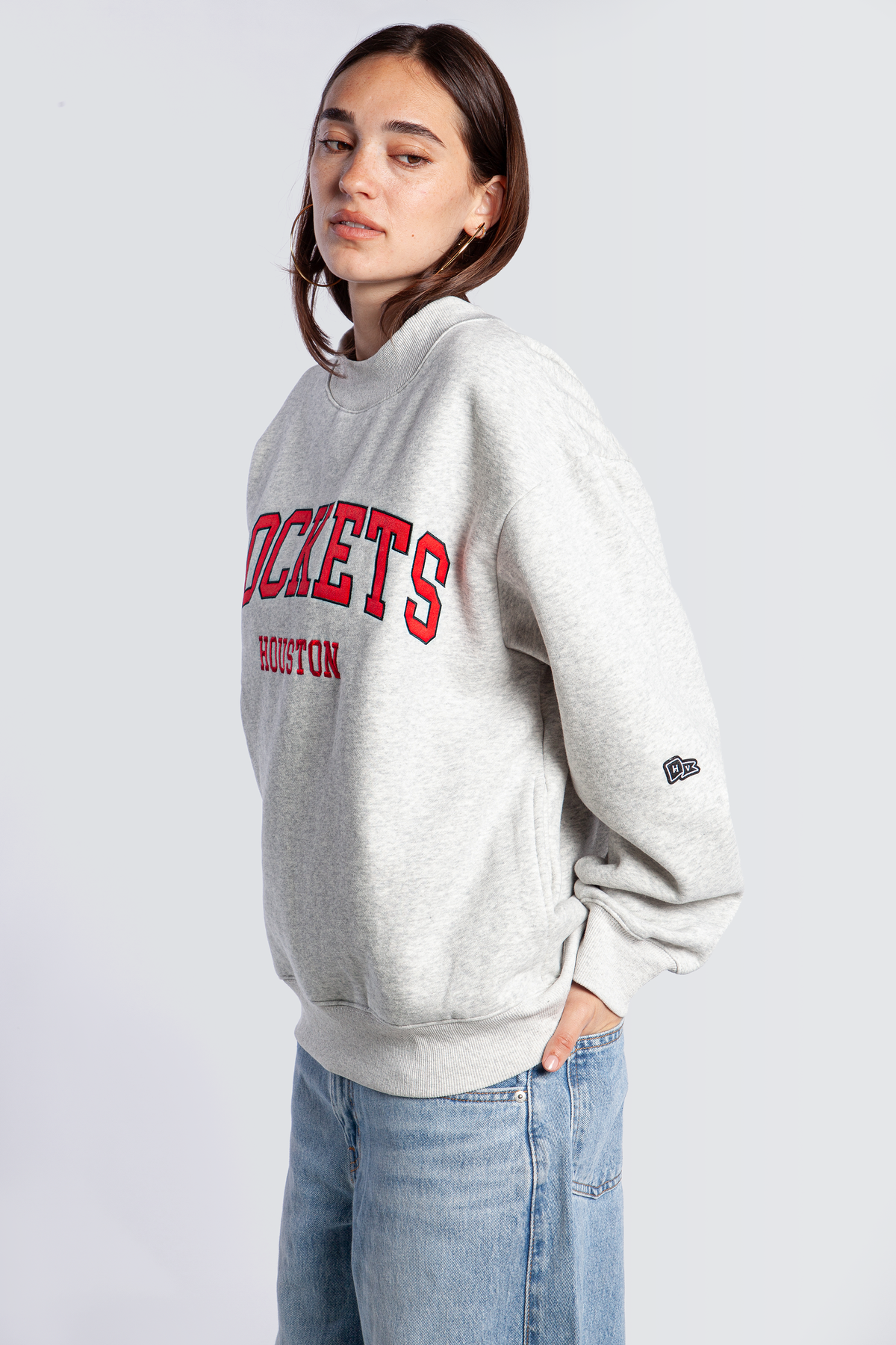 Houston Rockets Mock Neck Crewneck